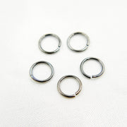 6MM 20Gauge Black Rhodium Open Jump Ring
